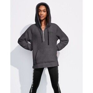 VS PINK Sherpa Hoodie L Gray